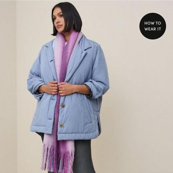 Torrid blue poly fill jacket New - Picture 3 of 5